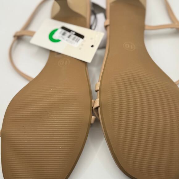 NWT Women's Reggie Toe Thong Strappy 2 inch Heels A New Day Target Sandals 10 - Picture 6 of 9